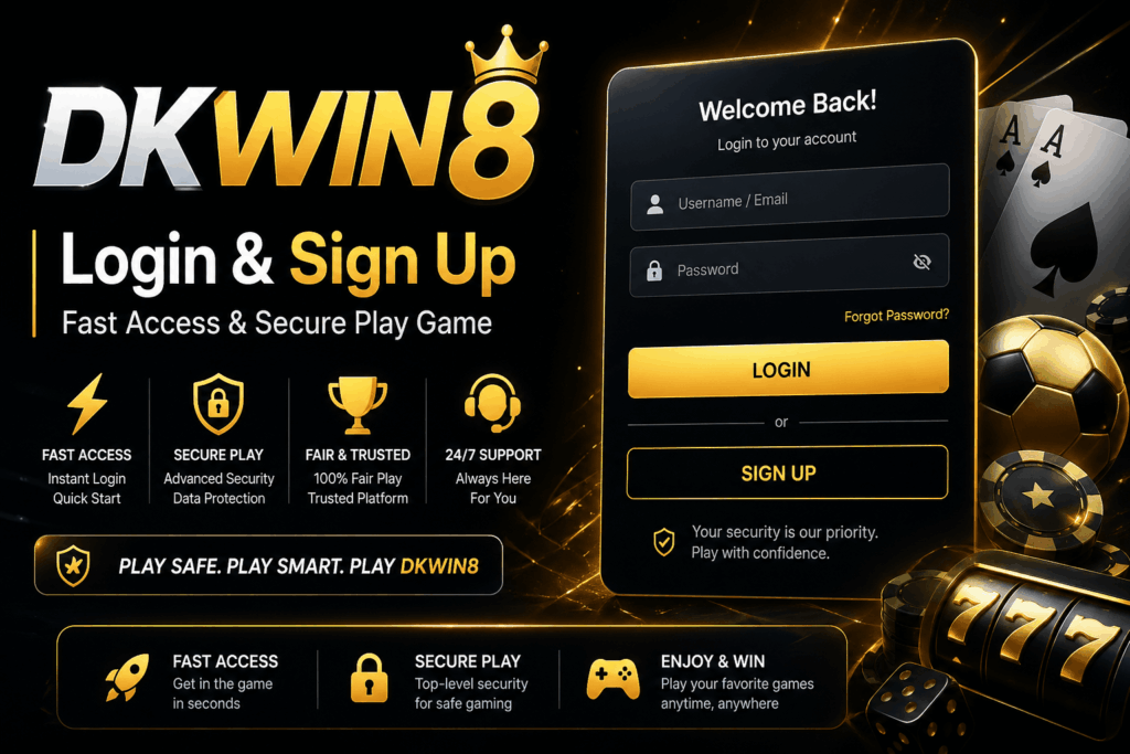 Dkwin8 Login & Sign Up Fast Access & Secure Play Game